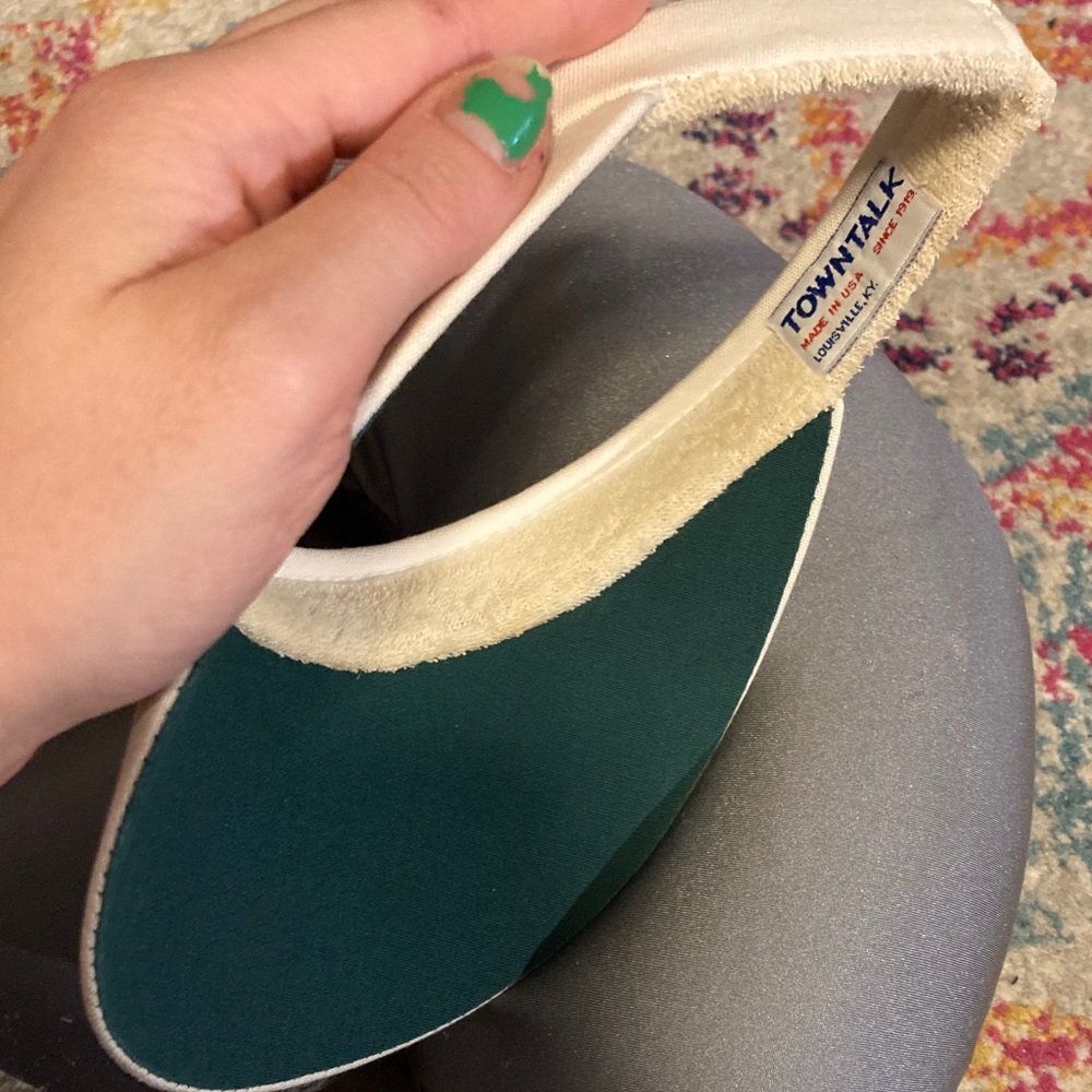 Women's White Towntalk Vintage Sun Visor - Picture 3 of 4